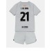 Billige Barcelona Frenkie de Jong #21 Tredjetrøye Barn 2022-23 Kortermet (+ korte bukser)